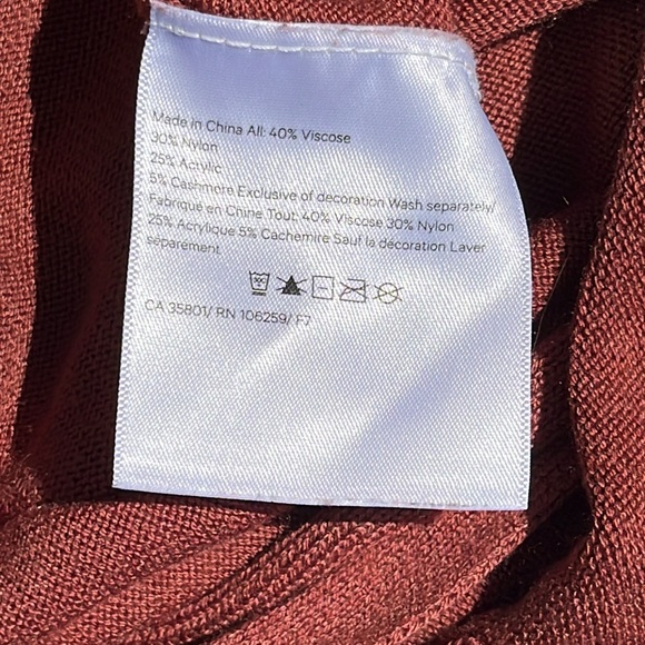 Lululemon Back to Balance Long Sleeve Sweater Rustic Clay Size XS Excellent - Picture 15 of 15